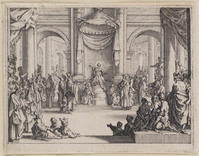 KG 10044
<br/>
Christus onder de schriftgeleerden
<br/>
<em>Callot, Jacques (1592 - 1635)</em>
